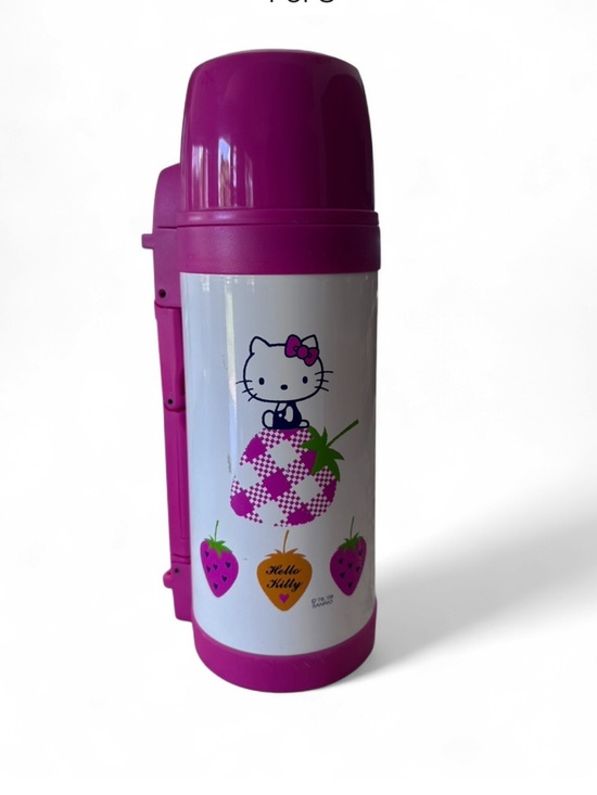 Hello Kitty Other - Hello Kitty White and Pink Strawberry Thermos Flask